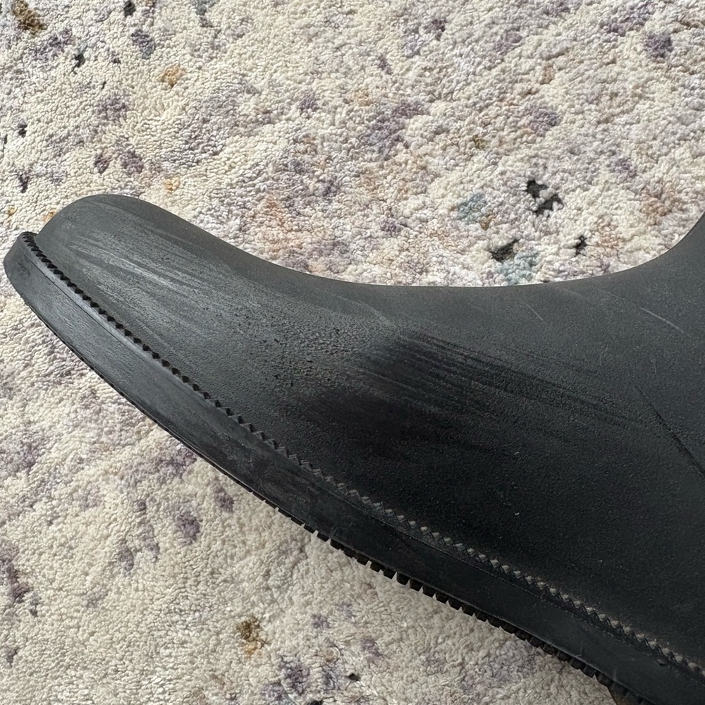Gucci Black Rubber Guccisma Wellington Boot, Embossed Monogram, Insulated Inside - Picture 16 of 16